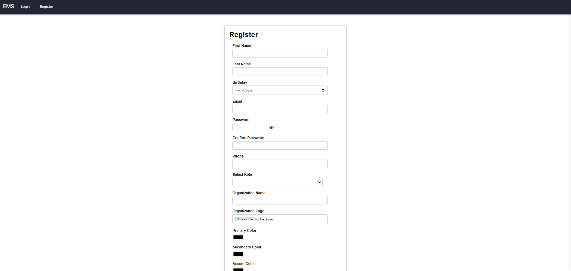 Registration Form